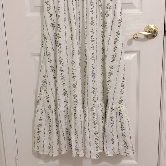 Reformation Bucatini Linen Dress In Chalet Floral Size 6 - Picture 9 of 16